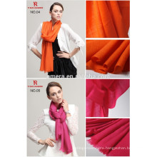 wholesale new fashion Plain twill shawls,100% pure wool scarf/ shawls from inner mongolia sww716